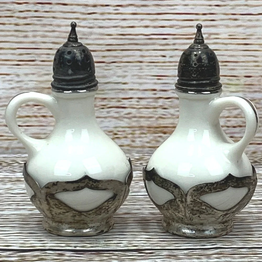 Vintage Lenox Sterling‎ Weighted Salt and Pepper Shakers Made in USA